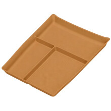 Caixa Organizadora de Silicone para o Console Central Inferior (Bandeja Organizadora com Vários Compartimentos) para o Interior Laranja Do Li Auto L6