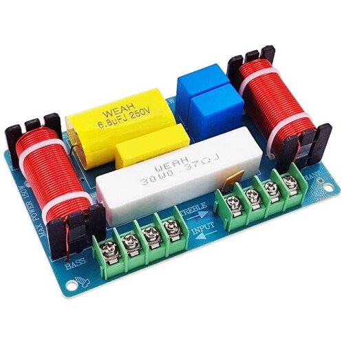 Three-Way Hifi High Fidelity Speaker Crossover 3 Way Audio Frequency Divider Treble + Midrange + Low Crossover