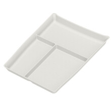 Caixa Organizadora de Silicone para o Console Central Inferior (Bandeja Organizadora com Vários Compartimentos) para o Interior Branco Do Li Auto L6