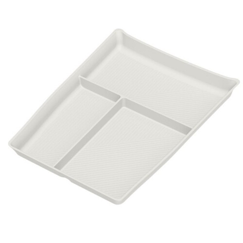Silicone Lower Center Console Storage Box (Multi-Compartment Organizer Tray) for Li Auto L6 Ultra 2026 Interior White