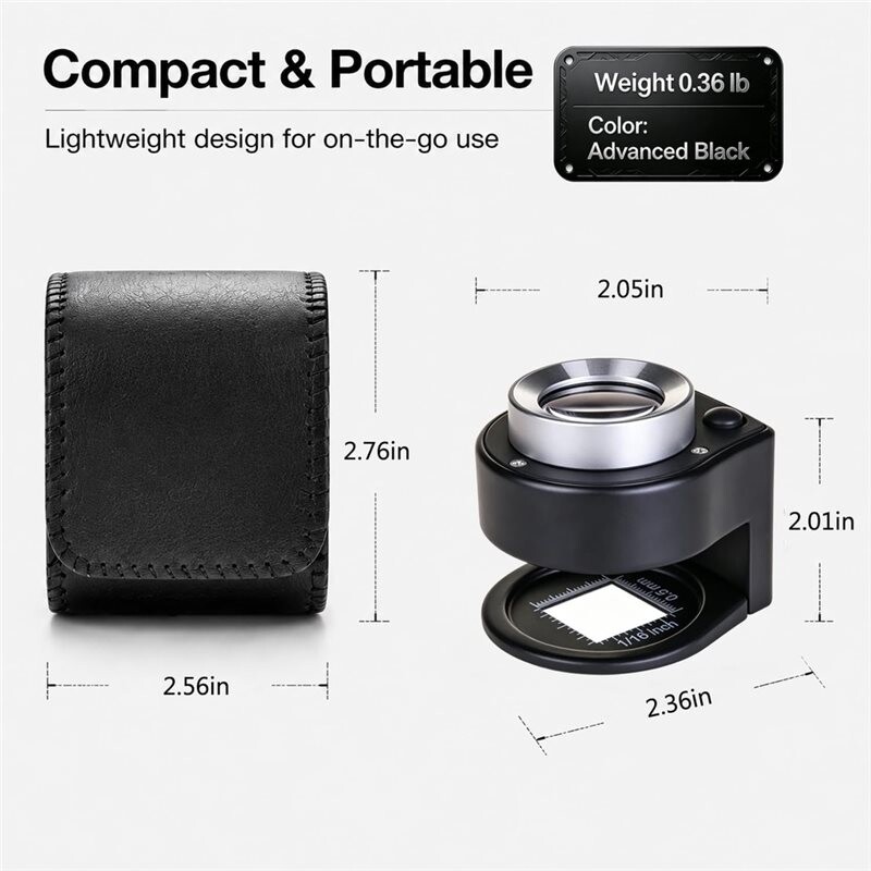 30X Rechargeable Desktop Jewelers Loupe with LED & UV Light Desktop ...