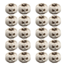 20 Piezas de Pequeñas Decoraciones de Calabaza de Halloween, Calabazas con Caras Sonrientes Espeluznantes, Rellenos de Jarrones en Miniatura para