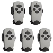 5 Unidades para TRANSMITTER-2 PRO Control Remoto de Puerta de Garaje, Comandos de 433 MHz, Llavero de Código Variable para Barrera