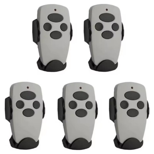 5PCS for  TRANSMITTER-2 PRO Garage Door Remote Control Commands 433MHz Rolling Code Keychain for Barrier
