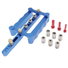 Woodworking Joinery Hole Drill Guide Self Centering Punching Locator Tool Positioner Locator for Metric Dowels B