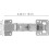2Pcs Heavy-Duty Hydraulic Hinge Concealed Door Hinge System Dry Hanging Installation Fire Marble Door Hardware 6