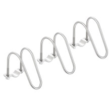 Stainless Steel Double U-Bolt Pipe Clamp M6x27x42mm, Heavy Duty Pipe Clamp for Aquaculture Plumbing