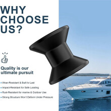 Protective Boat Trailer Bow Stop Roller 3''X1/2'', Wear-Resistant Nylon Bow Guide Roller for Marine Boat Trailer Loading
