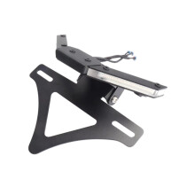 Motorcycle License Plate Holder Frame with Led Light Rear Tail Tidy Eliminator for Panigale V4 2025