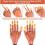 Practice Hand for Nails,Nail Tips Flexible Training Hand Nail Art Hand Tools Adjustable False Finger Nails Nail Manicure 4