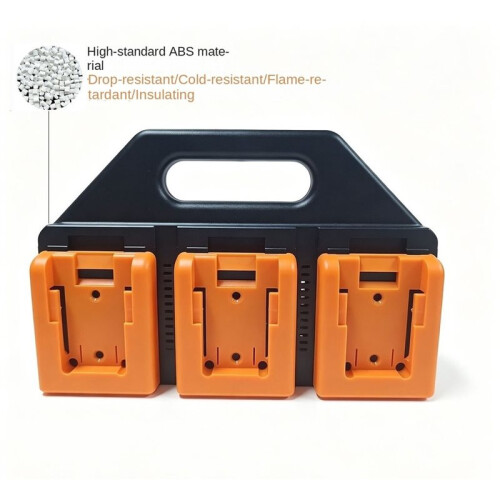 Support de Transport pour 6 Batteries pour  20 V Lithium avec Poignée pour Outils Électriques 2