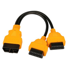 OBD2 Splitter Cable 1 to 2 Extension Cord - Multi-Function OBDII Diagnostic Adapter for Extended Vehicle Connectivity