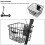 Iron Wire Front Basket Universal Storage Cargo Basket for Electric Scooter Bicycle with Mounting Bracket 3