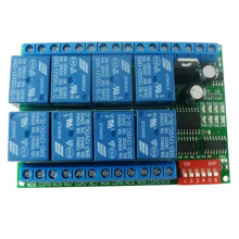 RS485 8-Channel 12V Relay Module - Modbus RTU Protocol Serial Remote Control / PLC Control Board