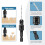5pcs Counterbore Drill Bit Set for 5, 6, 8, 10, 12 Screws,M2  Drill Bits with 1/4" Hex Shank 3