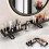Adjustable over-Faucet Shelf Organizer, No Drill Foldable Sink Shelf with Drain Rack White 3