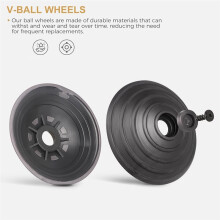 Wheel +Plush Strips + Roller Set with Compatible with V6 V7 V8 V10 V11 DC62 Vacuum Cleaner Parts 35W 50W