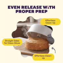Aluminum Angel Food Tube Cake Pan,10 in. Natural Anodized Aluminum Bakeware, Even Heating & Rust-Resistant