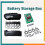 10Core Battery Storage Box Case for  18650 Power Tools Charging Board Nickel Strips Set Replacement Parts 5