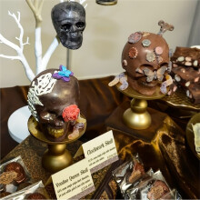 1 Große Totenkopf-Kuchenform, Grusel-Totenkopf-Backform für Halloween- und Geburtstagsfeiern B