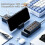 8  USB Hub Charging & Data Transfer Station with Phone Holder 4 USB 4 Type C PD Charge Data Sync 480Mbps for Laptop 5