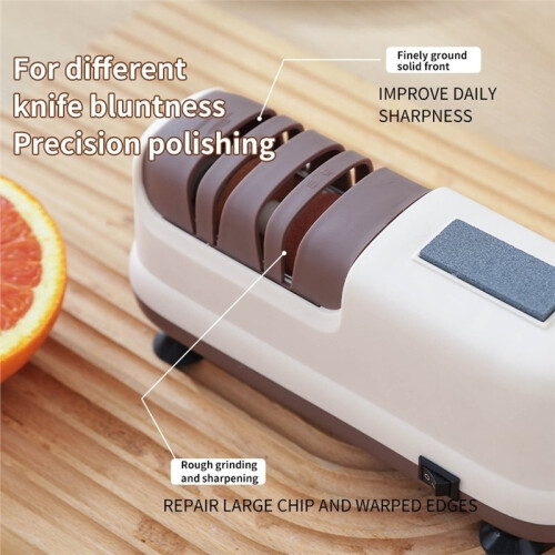 Electric Knife Sharpener Multifunction Automatic Sharpening Stone for Kitchen Knives Scissors Home Tool,Gentle  Hand 1