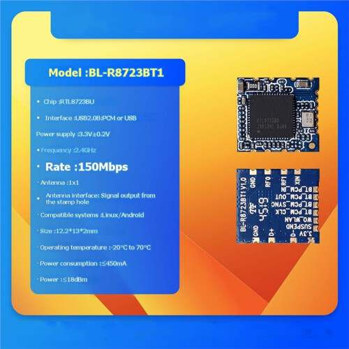 BL-R8723BT1 Draadloze Module Rtl8723buWIFI-Module BT  F23BUUM13 voor Android voor DUAL Function Module Kwaliteit 1