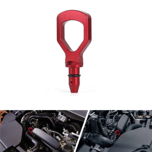 Car Oil Dipstick Pull Handle Engine Oil Pullhandle Billet Replacement Modification Decoration for  WRX 2015-2021 2