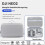 Shoulder Bag for  Neo 2 Fly More Combo PU Leather Drone Shockproof Protective Case Portable Storage Bag Gray 3