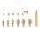 Heat Insert Nut Iron Tip Kit M3 Brass Thread Embedded Heat Insertion Tool for 3D Printer Soldering Iron Nozzle Repair 2