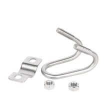 Collier de Serrage Double en U en Acier Inoxydable M6x27x42mm, Collier de Serrage Robuste pour Tuyauterie Aquacole