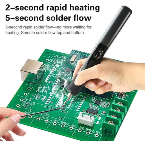 Cordless Digital Electric Soldering Iron Kit  Soldering Pen Adjustable Temperature 180-480 Welding Solder Tool 2