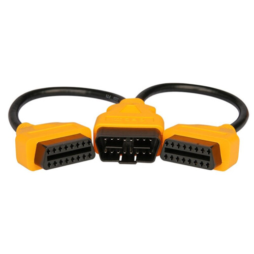 OBD2 Splitter Cable 1 to 2 Extension Cord - Multi-Function OBDII Diagnostic Adapter for Extended Vehicle Connectivity 1