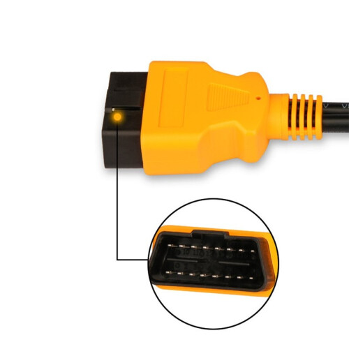OBD2 Splitter Cable 1 to 2 Extension Cord - Multi-Function OBDII Diagnostic Adapter for Extended Vehicle Connectivity 2
