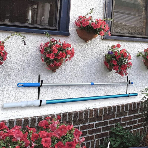 6-Pack Pool Pole Hangers , Metal Brackets for Pool and Garden Tools 1