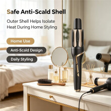 Automatic Curling Iron 32mm Wavy Hair Wave Styling Tool Damage Free Hair Long Lasting Curls Home, 1PC A EU Plug
