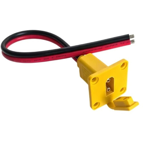 XT90 Panel Mount Cable Lithium Battery Charging Plug Fixed Plug XT90 Male Connector Wire Tail Cable 1