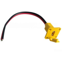 Cable de Montaje en Panel XT90, Enchufe de Carga de Batería de Litio, Enchufe Fijo, Conector Macho XT90, Cable de Cola