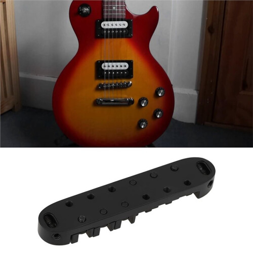 Adjustable Electric Guitar Roller Saddle Bridge Tailpiece for Guitars - Enhanced Tone & Playability 1