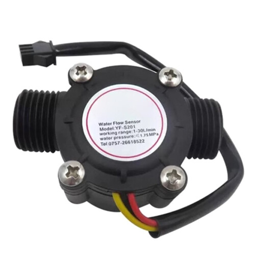 YF-S201 Water Flowing Sensor 1.75MPa Hall Effect Flowing Sensor 1/2 Inch Water Control Liquid Flowmeter 2
