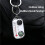 10 Pcs White Compass Thermometer Keychains,  Navigation Tools with Temperature Gauge for Hiking Camping 4