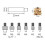 Heat Insert Nut Iron Tip Kit M4 Brass Thread Embedded Heat Insertion Tool for 3D Printer Soldering Iron Nozzle Repair 9