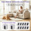 12 Pack Dust Bags Compatible for  Flow 2 Robot Vacuum Large Capacity Disposable Replacement Bags 5