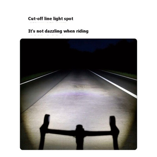 2500 Lumens Bike  Light with Auto Light Sensor Super Bright LED Headlight Rechargeable Front Light for Night Riding