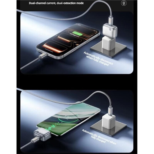 4PCS 140W Intelligence Full Charge Self-Cut Type-C Adapter Auto Disconnect Charger Night Charging Protector C 2