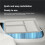 Silicone Lower Center Console Storage Box (Multi-Compartment Organizer Tray) for Li Auto L6 Ultra 2026 Interior White 3