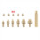 Heat Insert Nut Iron Tip Kit M4 Brass Thread Embedded Heat Insertion Tool for 3D Printer Soldering Iron Nozzle Repair 2