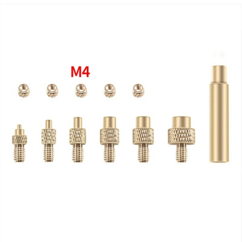 Heat Insert Nut Iron Tip Kit M4 Brass Thread Embedded Heat Insertion Tool for 3D Printer Soldering Iron Nozzle Repair 1