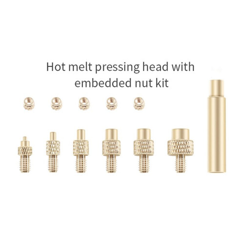 Heat Insert Nut Iron Tip M6 Brass Thread Embedded Kit Heat Insertion Tool for 3D Printer Soldering Iron 2