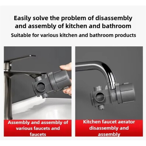 10 PCS Faucet Multifunctional Spanner Kitchen Sink Bubbler Unscrewing Device Spout Removal Universal Kitchen Accessory 1